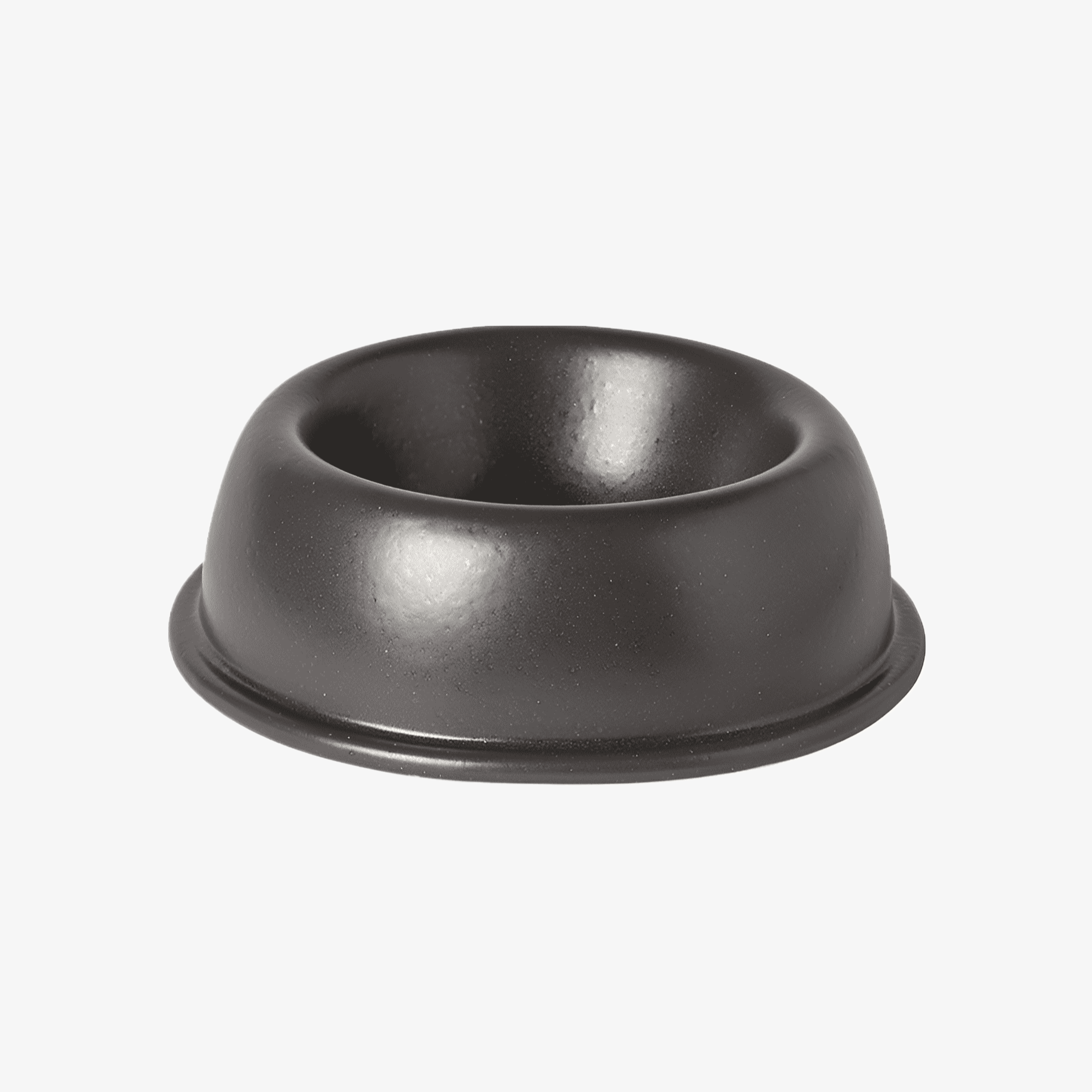 Gamelle pour chien et chat en céramique anthracite.