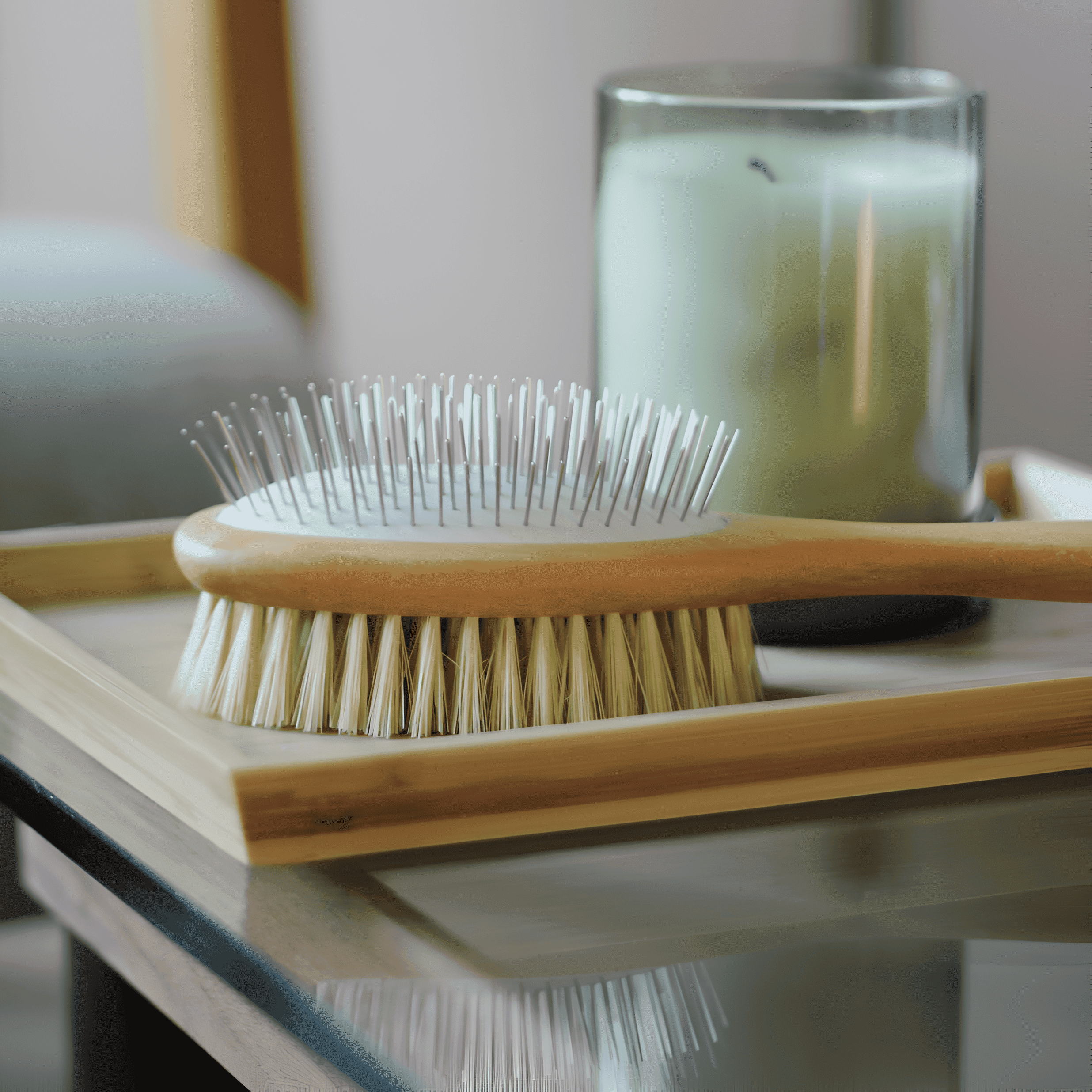 Zoom sur les picots de la brosse